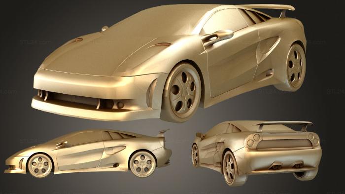 Автомобили и транспорт (Italdesign Кала, CARS_2010) 3D модель для ЧПУ станка